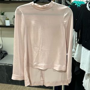 BCBGMAXAZRI Blush Blouse with Open Back